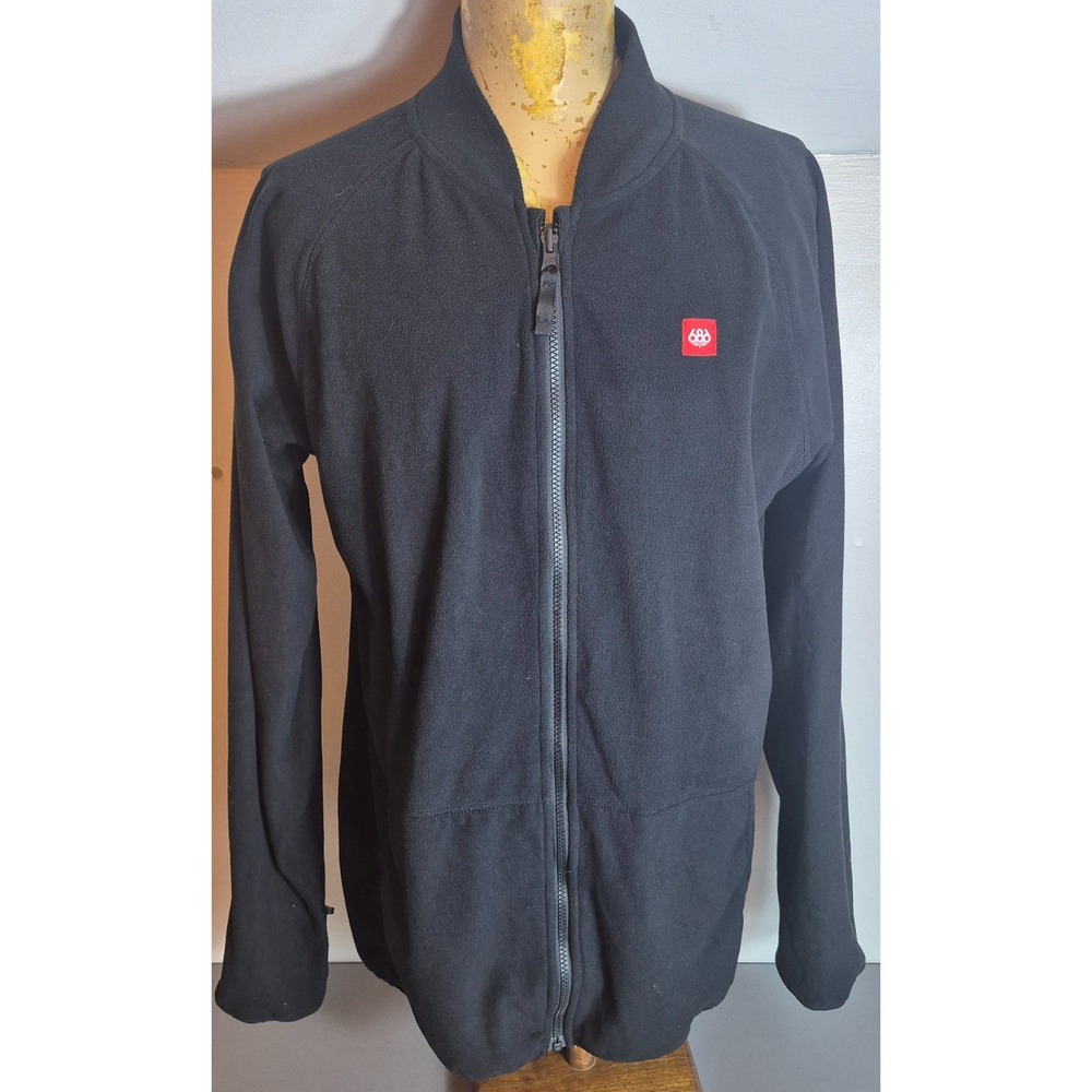686 Mens Fleece Full-Zip Smarty Jacket Black XL